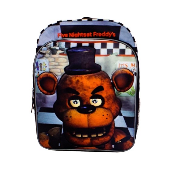 FNAF, Accessories, Five Nights At Freddys Quilted Freddy Backpack School  Travel Book Bag